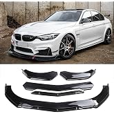 JMTBNO Universal Front Bumper Lip Splitter,Car Front Lip Spoiler Body Kit Compatible with Honda Civic Chevy Camaro VW Golf Infiniti G37 Mitsubishi Lancer Mercedes Benz Dodge Challenger Nissan Altima