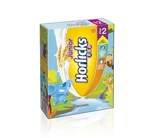 Junior Horlicks Stage 2 (4-6 years) Health & Nutrition drink-500 g Refill pack (Original flavor)