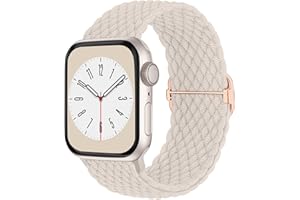 BUTIFACION Braided Solo Loop Compatible with Apple Watch Band 38mm 40mm 41mm 42mm 44mm 45mm 49mm for Women Men, Stretchy Straps Elastic Sport Wristbands for iWatch Series 9 8 7 6 5 4 3 2 1 SE Ultra Ultra 2