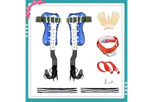 SEPROCHOO Tree Climbing Spike Set Safety Adjustable Belt Lanyard Rope Rescue Belt 2 Gears