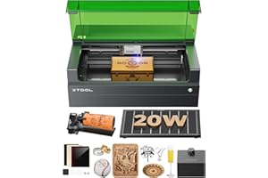 xTool S1 20W Laser Cutter and Engraver for Tumblers, 23.93" x 15.16" Bed Size, 600mm/s Speed, Laser Engraving Machine, Engrav