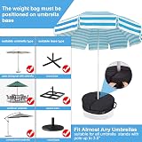 Brislut Parasol Base Weights Bag - Up to 40kg Heavy Duty Cantilever Umbrella view 2