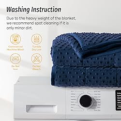 Wemore Minky Dot Weighted Blanket for Adults Twin