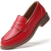 QJN Penny Loafers for Women Non Slip Work Shoes for Women's Loafers & Slip-Ons Ladies Business Casual Shoes Driving Flats