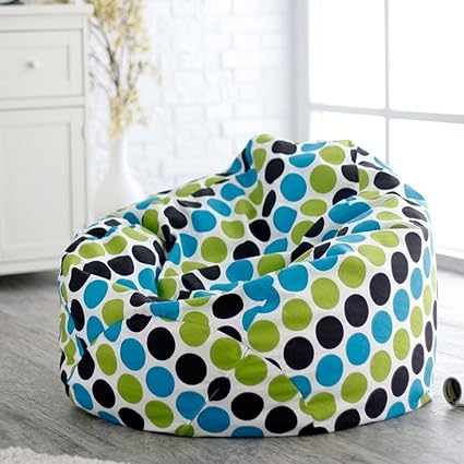 Style Crome Multi Colored Polka Dot Bean Bags With Filled Beans XXXL HD Printed