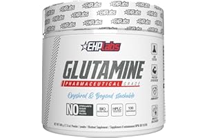 EHP Labs L Glutamine Powder Amino Acids - L-Glutamine Supplement for Gut Health (500g) Improves Muscle Recovery, Focus & Conc