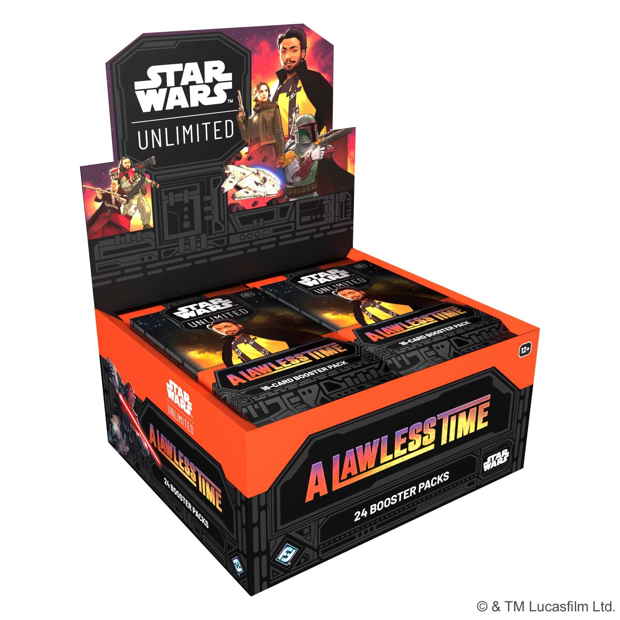 Asmodee Star Wars: Unlimited TCG A Lawless Time BOOSTER DISPLAY - 24-Packs Featuring Rare, Legendary & Hyperspace Foil Cards, Fast-Paced Trading Card Game, Ages 12+, 2+ Players, 20 Minute Playtime