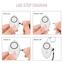 KOSIN Safe Sound Personal Alarm, 8 Pack 140DB