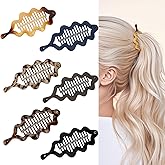 WHAVEL Banana Clips for Women 6 Pack Banana Hair Clip for Thin Fine Thick Hair Ponytail Holders, Strong Hold