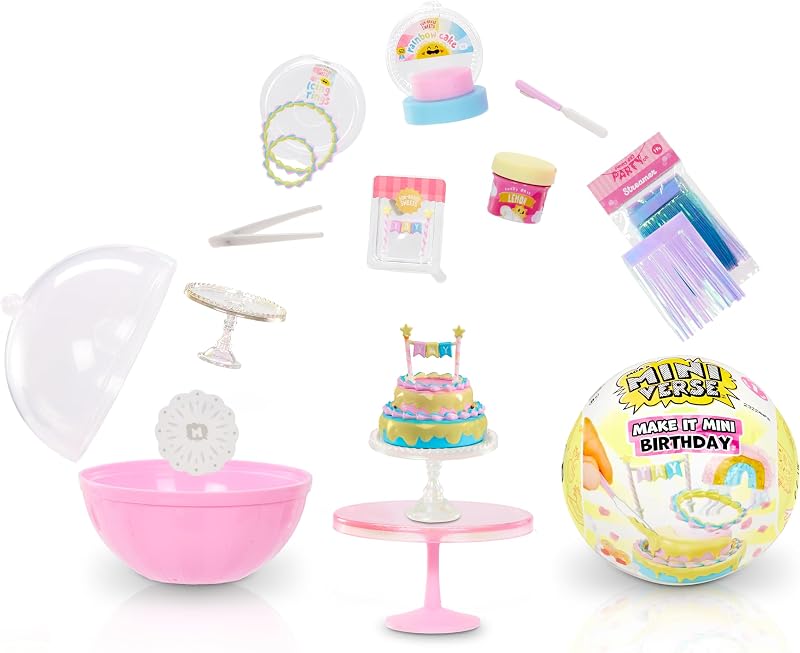 MGA's Miniverse Make It Mini Birthday Mini Collectibles DIY Resin