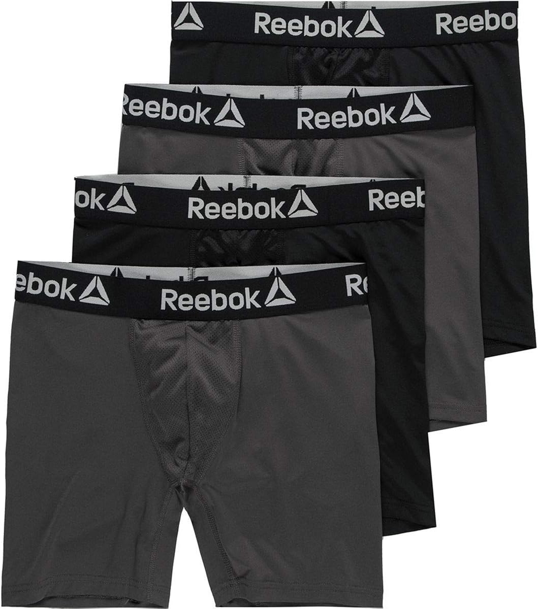 Reebok Performance Boxer Brief 4Pack Men's Amazon.co.uk Clothing