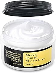 COSRX Advanced Snail 92 All in one Cream, 3.53 oz/100g | Moisturizing Snail Secretion Filtrate 92% | Facial Moisturiser, Long
