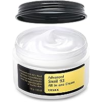 COSRX Snail Mucin 92% Repair Cream 3.52 oz, Daily Face Gel Moisturizer for Dry Skin, Sensitive Skin, Not Tested on Animals, N