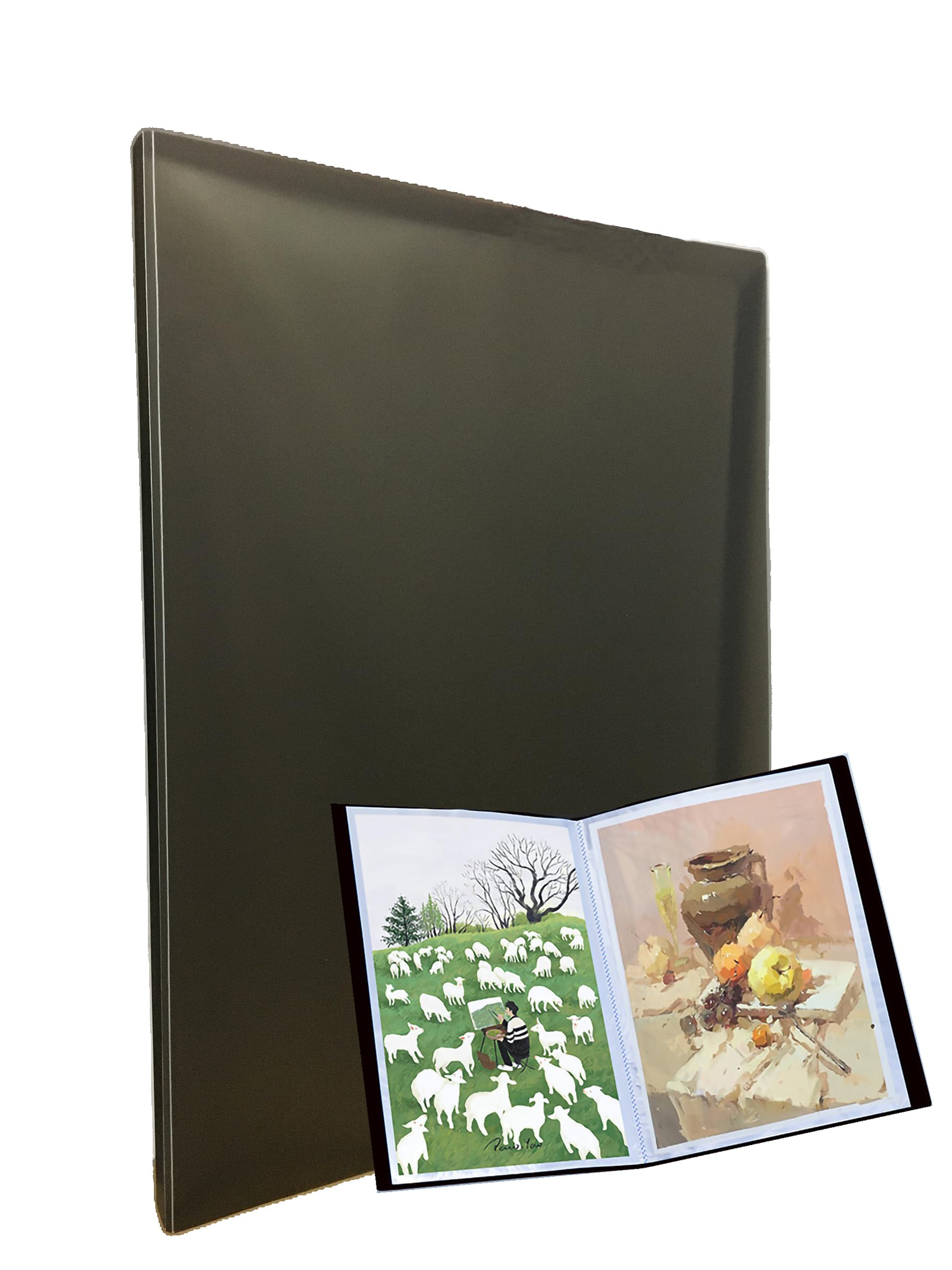 A2 Diamond Painting Storage Book - Diamond Art Kits Display Folder with 30 Clear Pockets for Pictures up to 60 x 42 cm