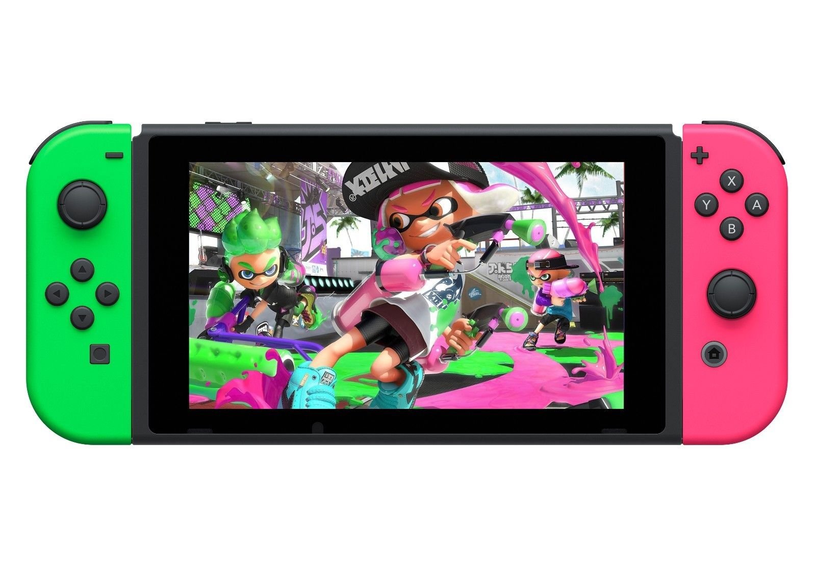 Galleon Nintendo Switch Hardware With Splatoon 2 + Neon Green/Neon