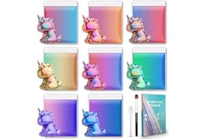 CHEAPART Chameleon Mica Powder 8 Colors Metallic Shift Mica Powder Pigment Epoxy Resin Dye Cosmetic Grade Holographic Mica Powder Nails Art Makeup Paints Soap Candle Clay