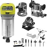 DEWINNER Electric Hand Wood Trimmer Router 220V 710W with 3 Bases view 2