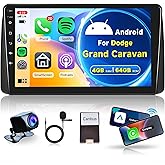 4G 64G for Dodge Grand Caravan 2008-2020 Android Stereo Radio, for Chrysler Grand Voyager/Town&Country 2011-2015, Rimoody 9''