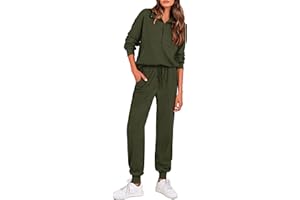 PRETTYGARDEN Women's Fall 2 Piece Lounge Sets Zip Up Sweatshirt Jogger Pants Sweat Track Suits Travel Outfit Winter Clothing