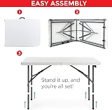 Denny International Trestle Table 4ft Indoor Outdoor Folding Heavy Duty view 5
