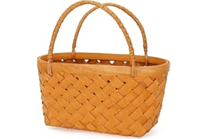 WILLOW WEAVE Easter Baskets for Kids | Small Picnic Basket | Wicker Baskets for Gifts Empty | Flower Basket | Small Wicker Basket with Handle for Easter, Egg Gathering, Kids Toy, Valentine’s, Birthday, Honey