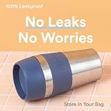 Moon 360° Travel Mugs Leakproof Insulated Stainless Steel 450ml Blue view 7