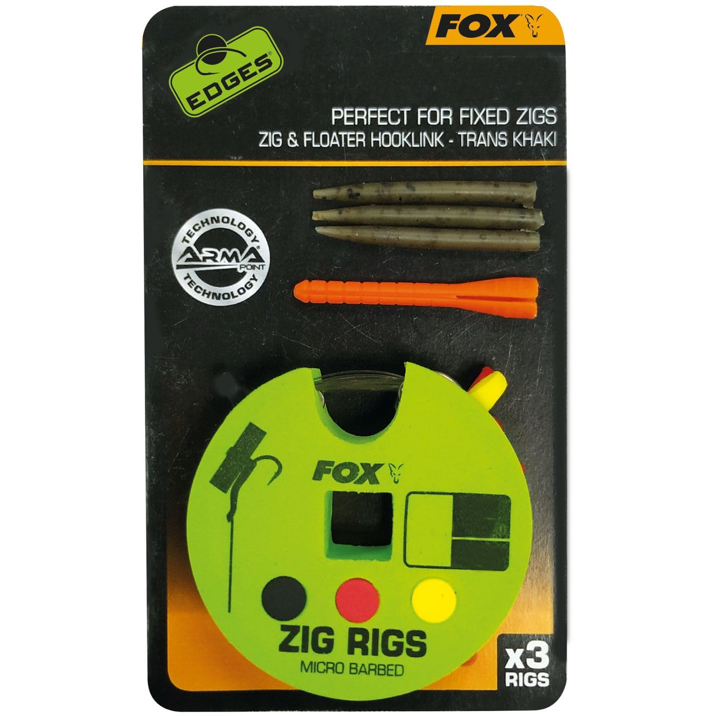 FOX Edges Zig Rigs Size 8 12lb 3ft