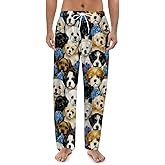 DOINBEE Dog Pajama Pants for Women Men, Soft Drawstring Lounge Pants with Pockets, Comfy Home Pjs Bottoms Novelty Sleepwear