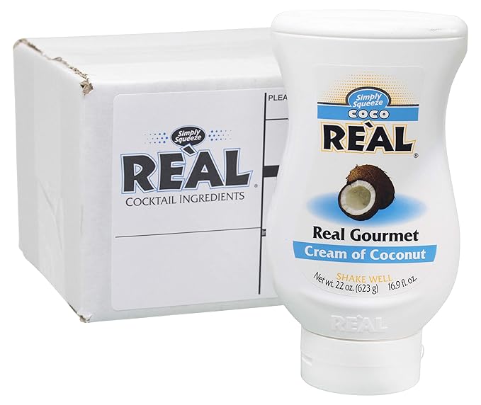 Amazon Com Coco Real Cream Of Coconut 16 9 Fl Oz Squeezable Bottle Individually Boxed Grocery Gourmet Food