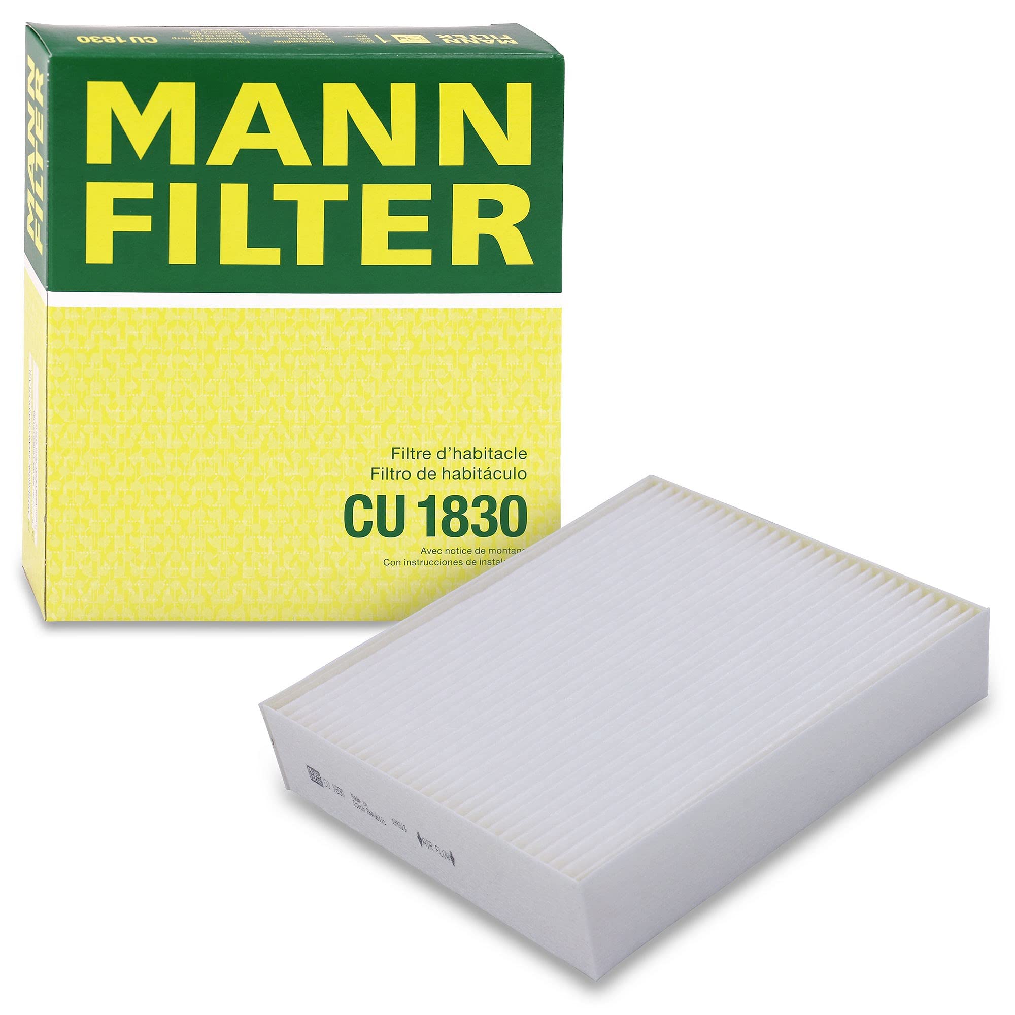 MANN-FILTER CU 1830 Cabin Air Filter - for Cars + Transporters