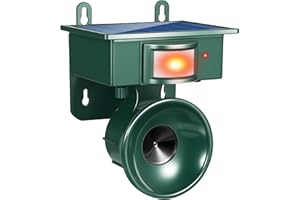 LYCXBFJIA 2025 Upgraded Solar Ultrasonic Woodpecker Deterrent for House, Bird Pigeon Deterrents for Outside Waterproof Animal Repellent Outdoor to Keep Birds Away from Patio Balconies Farm