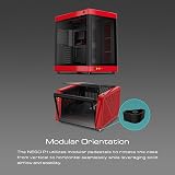 GAMDIAS NESO P1 Dual Chamber Full-Tower EATX Gaming Case 2 Way Setup Type-C Red view 3