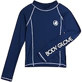 Body Glove Boys Swim Shirt - UPF 50+ Sun Protection Quicky Dry Long Sleeve Rash Guard for Boys Youth Kids Swimwear (5-14)