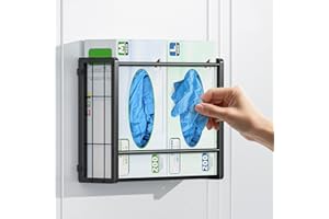 THYGIFTREE Magnetic Glove Holder for 2 Boxes, Wall Mount Metal Rubber Latex Disposable Gloves Tissue Dispenser for Toolbox Garage Workshop Kitchen Fridge