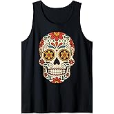Cinco De Mayo Vibrant Sugar Skull Design Tank Top