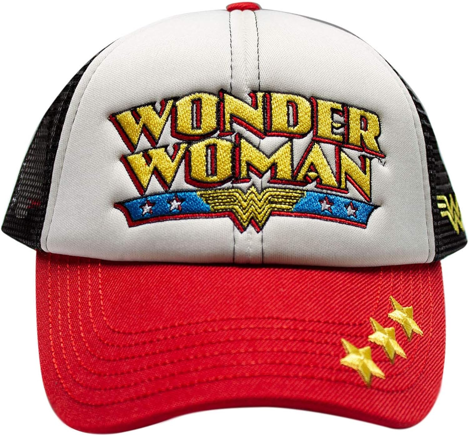 DC Comics Men's Wonder Woman Baseball Hat Wonder Woman Logo Curved Brim