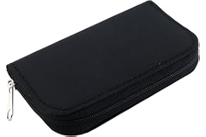 Memory Card Carrying Case - Suitable for SDHC and SD Cards, Mixtecc 8 Pages and 22 Slots Card Holder Bag Wallet Bag for Media