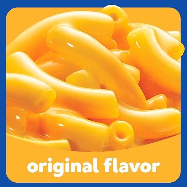 KRAFT MAC AND CHEESE, 12 BOXES, FOR EASY DINNER OR DINNER SIDES, ORIGINAL FLAVOR, NO ARTIFICIAL FLAVORS, PRESERVATIVES OR DYES, 7.25 OZ