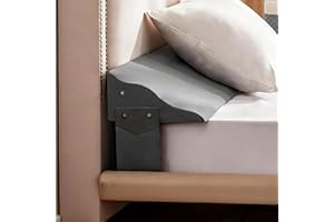 Bed Wedge Pillow for Headboard Gap Filler King(76"x6"x10"), Wave Mattress Gap Filler(0-8") Bed Wedge for Headboards Gaps Betw