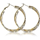 Atzeste Shiny Gold Earrings for Women,14K Gold Plated Butterfly Earrings for Women,14K Real Gold Plated Dainty & Trendy Butterfly Stud Earrings for Fashion Jewelry Gifts