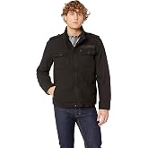 LEVI'S Men's Washed Cotton Military Jacket (Regular &amp; Big &amp; Tall Sizes) | 100% Cotton, Military Style, Adjustable Snap Cuffs, Shoulder Epaulettes, Lightweight Layering, Casual