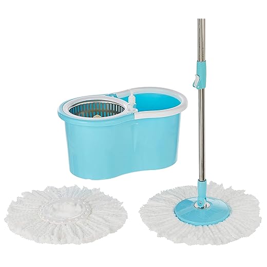Presto! Spin Mop, Oval Bucket with steel basket