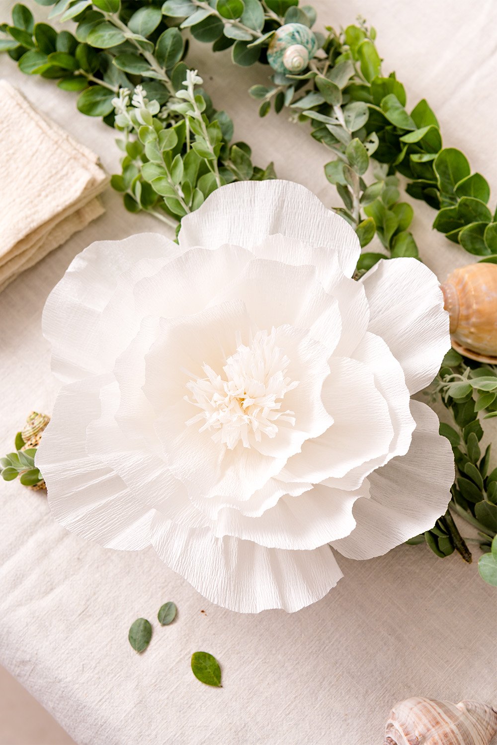 Crepe Paper Flowers For Wedding Navy Blue Light Blue White Set Of 7 Giant Paper Flowers Baby Shower Paper Flower Decorations Large Paper Flowers Nursery Wall Decoration Bridal Shower Artificial Plants