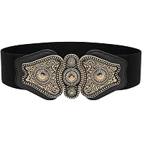BlackButterfly Wide Elastic Stretch Retro Metal Interlock  display picture 1