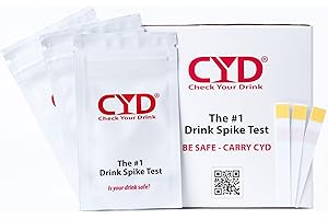 Generic Check Your Drink (CYD) Drink Spiking Test Kit (1), White