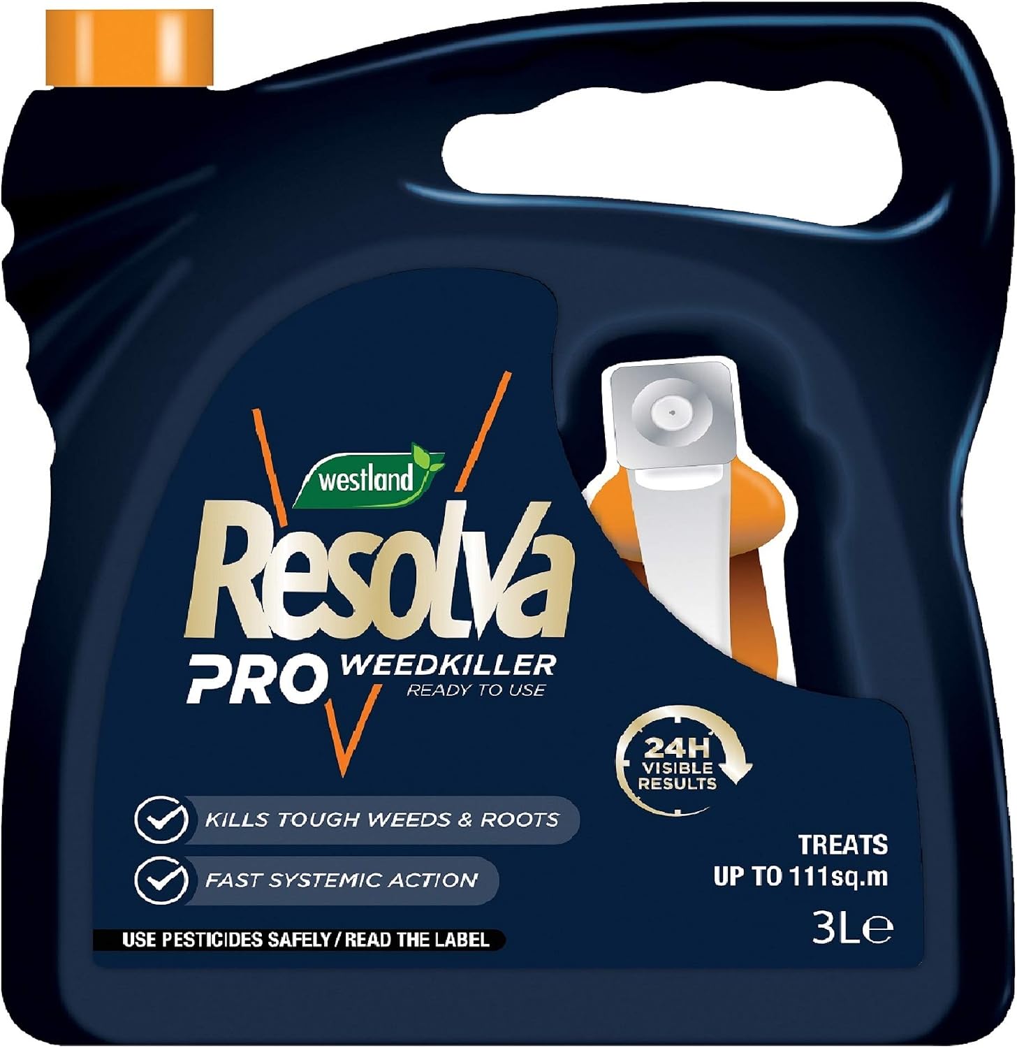 Resolva 20300383 Pro Ready To Use Weed Killer, 3 Litre, Transparent