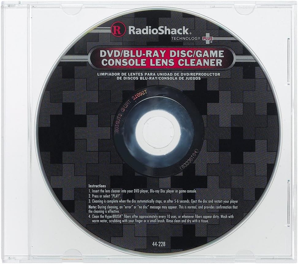 DVD/Blu-Ray Disc/Game Console Lens Cleaner