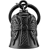Motorcycle Men Bells - Motorcycle Angel Bell for Men Women,Bell Biker Accessory,Guard Riding Safety (Black)