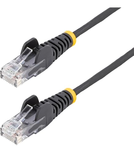 Câble Ethernet CAT6 1,5m Jaune – 100% Cuivre, RJ45, 24 AWG, Sans Accroc, StarTech.com