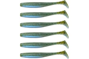 6TH SENSE - Divine Swimbait Series - Soft Plastic Swimbait and Trailer - Bass Fishing Lure - Multiple Sizes and Color Variations